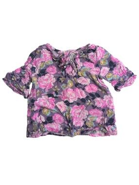 🍁2/$7🍁GENUINE KIDS by OSHKOSH Pink And Purple Floral Top